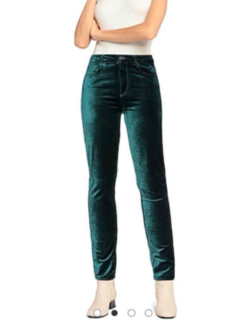 Paige Velvet Verdugo Ultra Skinny Pants, Size 25 - Picture 1 of 15